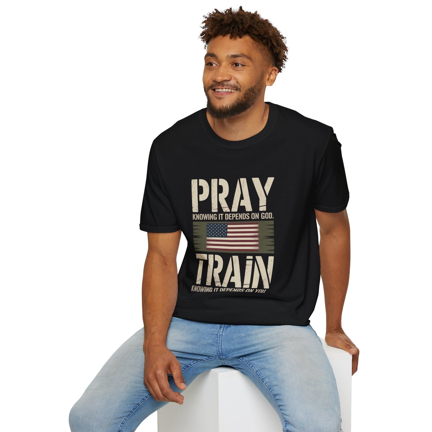 Pray & Train Tee — Faith Meets Effort