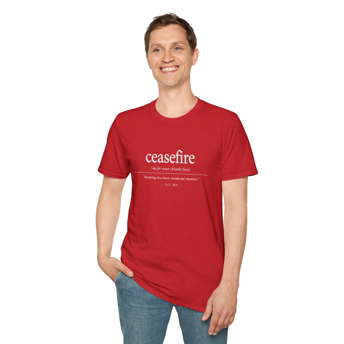 Ceasefire Definition T-Shirt — Middle East Peace Quote Tee