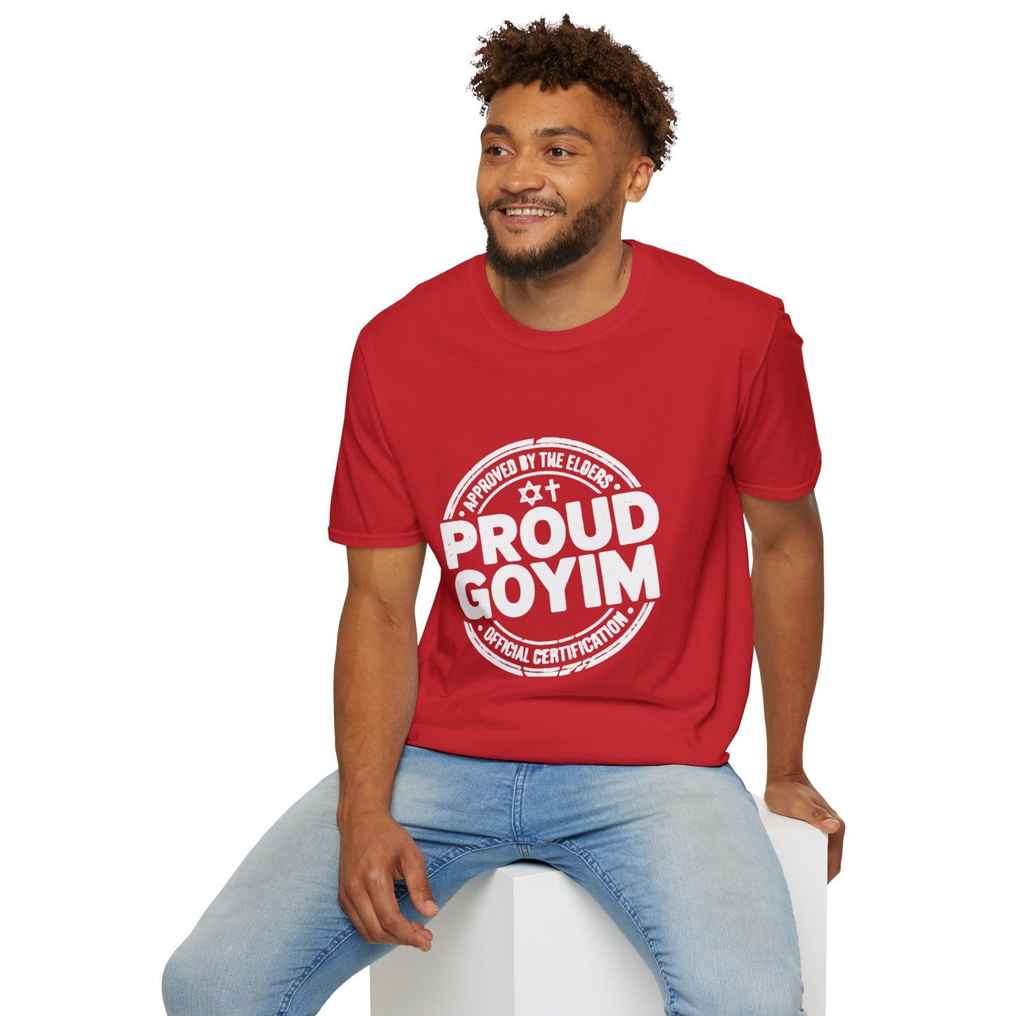 Proud Goyim T-Shirt — Bold Vintage Stamp Design