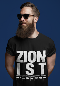 Zionist "Globalist" Who Wants More Flags Not Fewer T-Shirt view 2