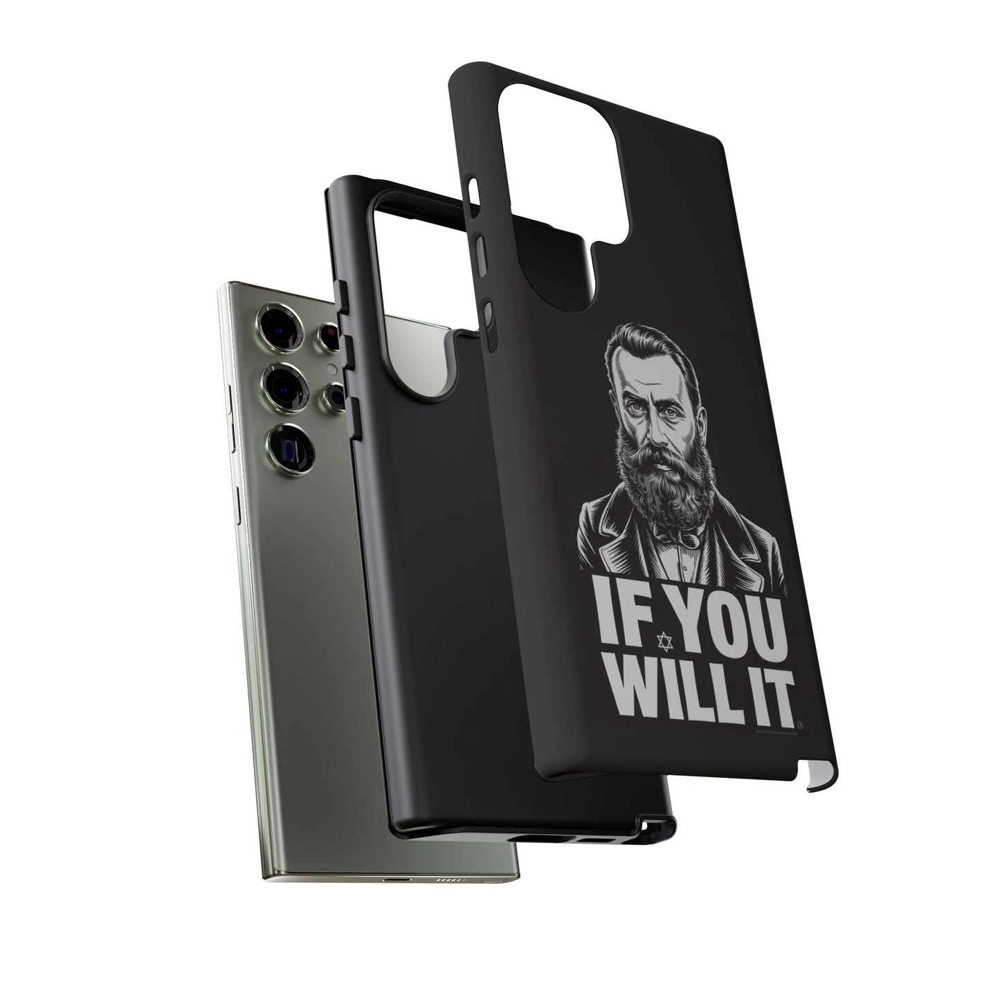 If You Will It — Herzl Portrait Phone Case