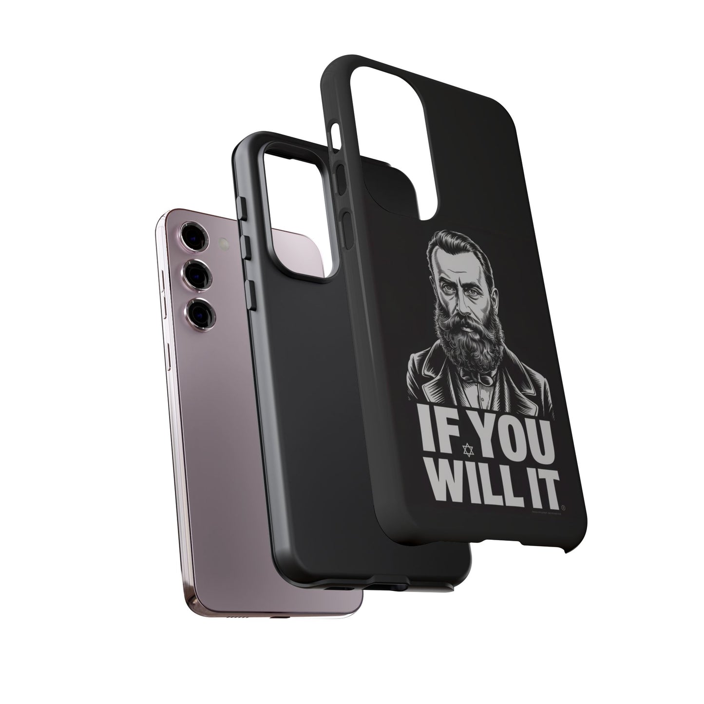 If You Will It — Herzl Portrait Phone Case
