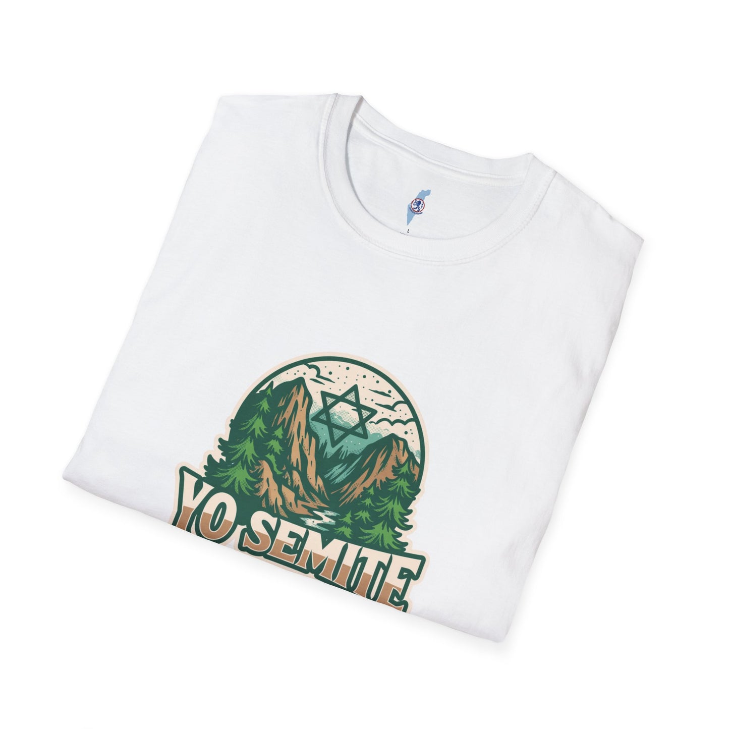Yosemite Vintage Nature T-Shirt — Scenic Mountain & Forest Graphic ("YO SEMITE" Est. 5784)