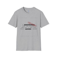 "I [REDACTED] for the Mossad and All I Got Was This [REDACTED] Shirt" T-Shirt view 2