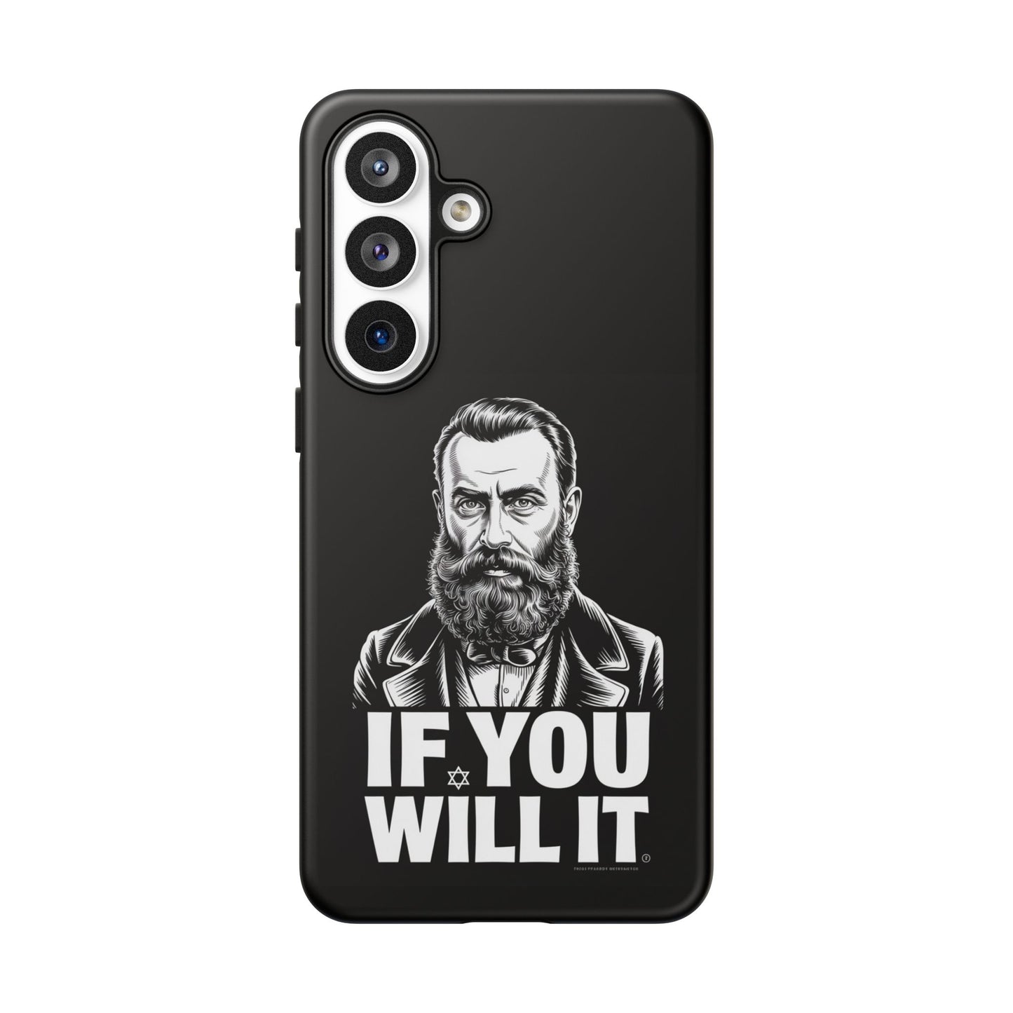 If You Will It — Herzl Portrait Phone Case