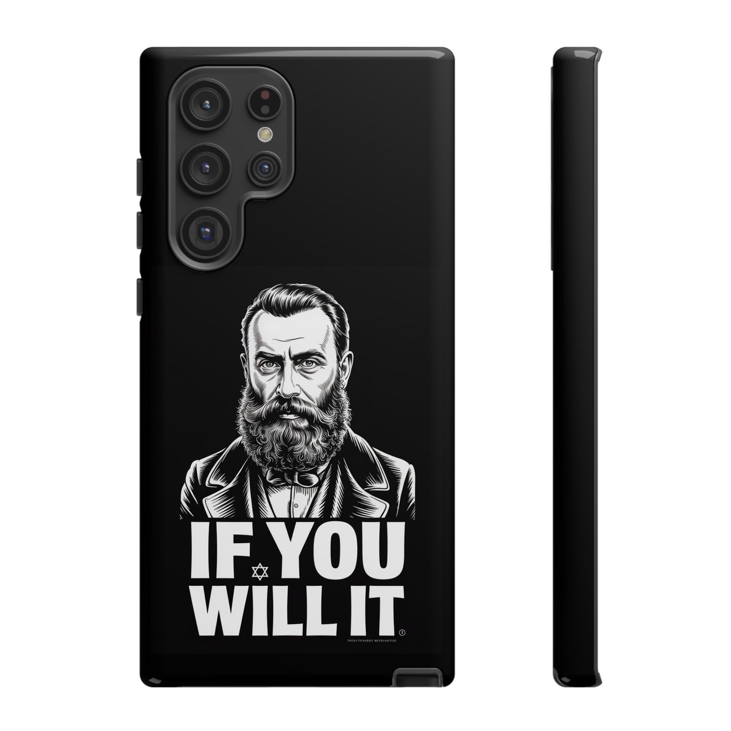 If You Will It — Herzl Portrait Phone Case