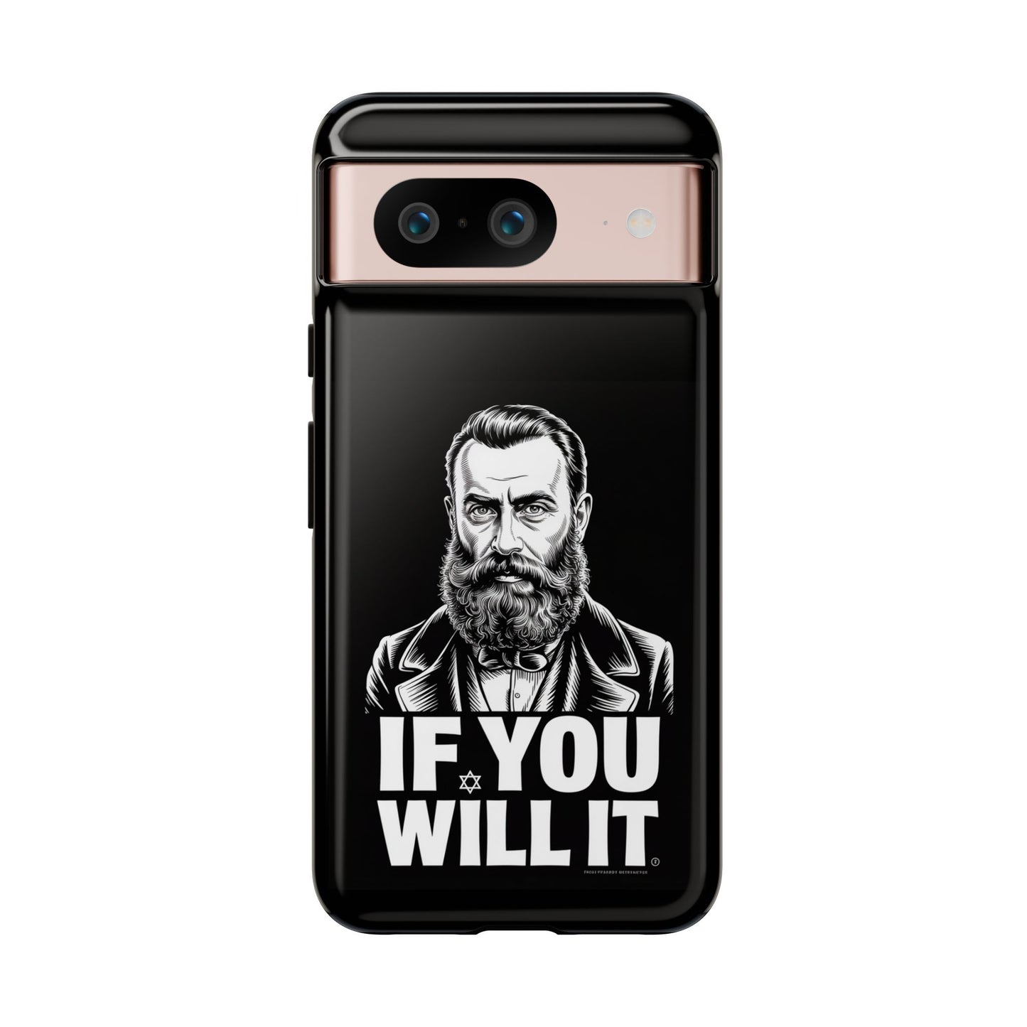 If You Will It — Herzl Portrait Phone Case