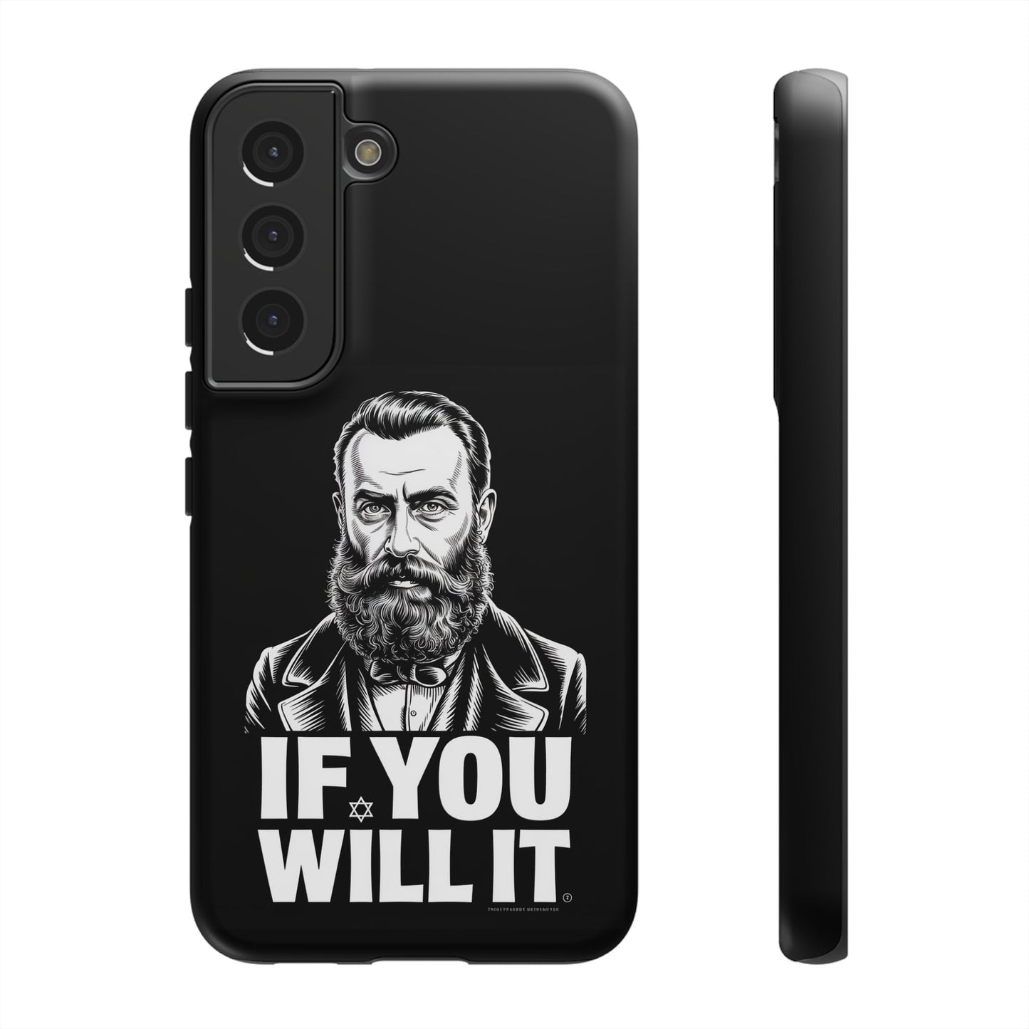 If You Will It — Herzl Portrait Phone Case