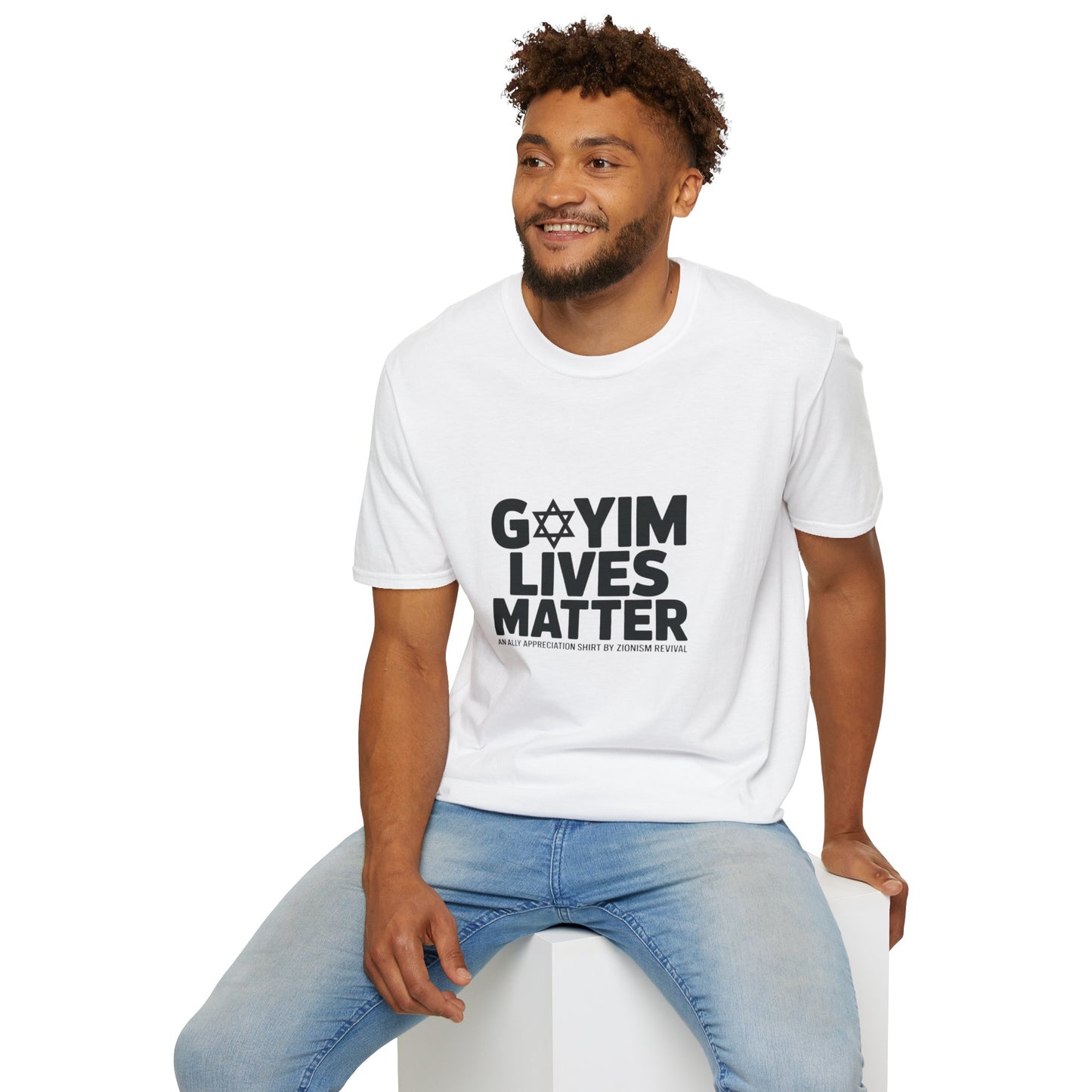 T-Shirt — "GOYIM LIVES MATTER" Statement Tee (Star of David Design)