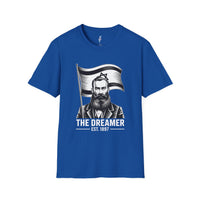 The Dreamer - Herzl Portrait & Flag T-Shirt view 5