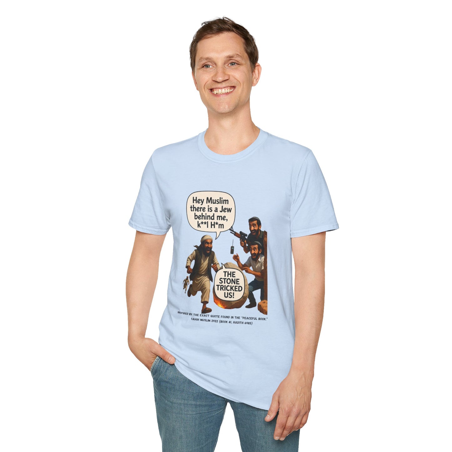 Zionist Revival T-Shirt —The Stone Tricked Us Again-  Premium T-shirt