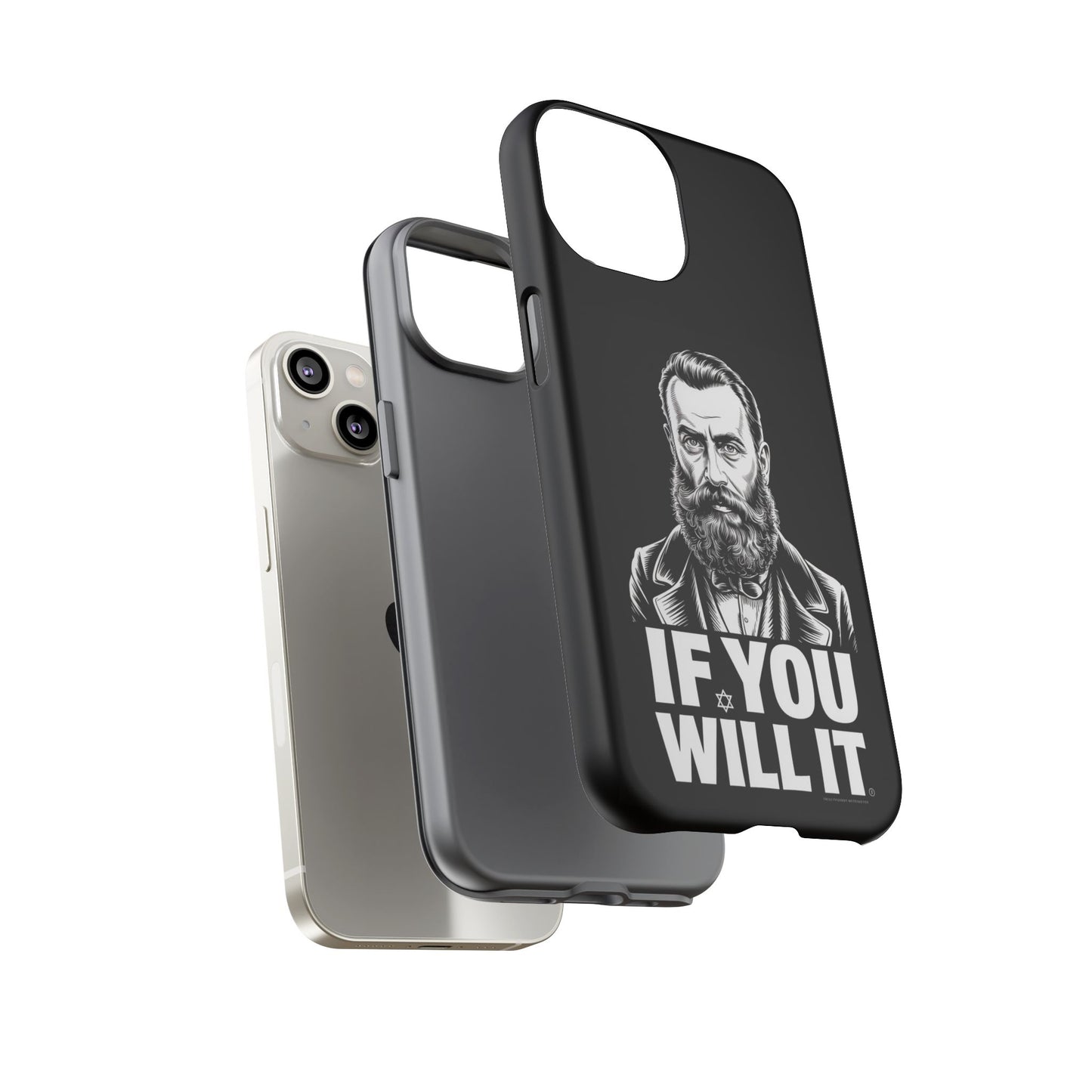 If You Will It — Herzl Portrait Phone Case