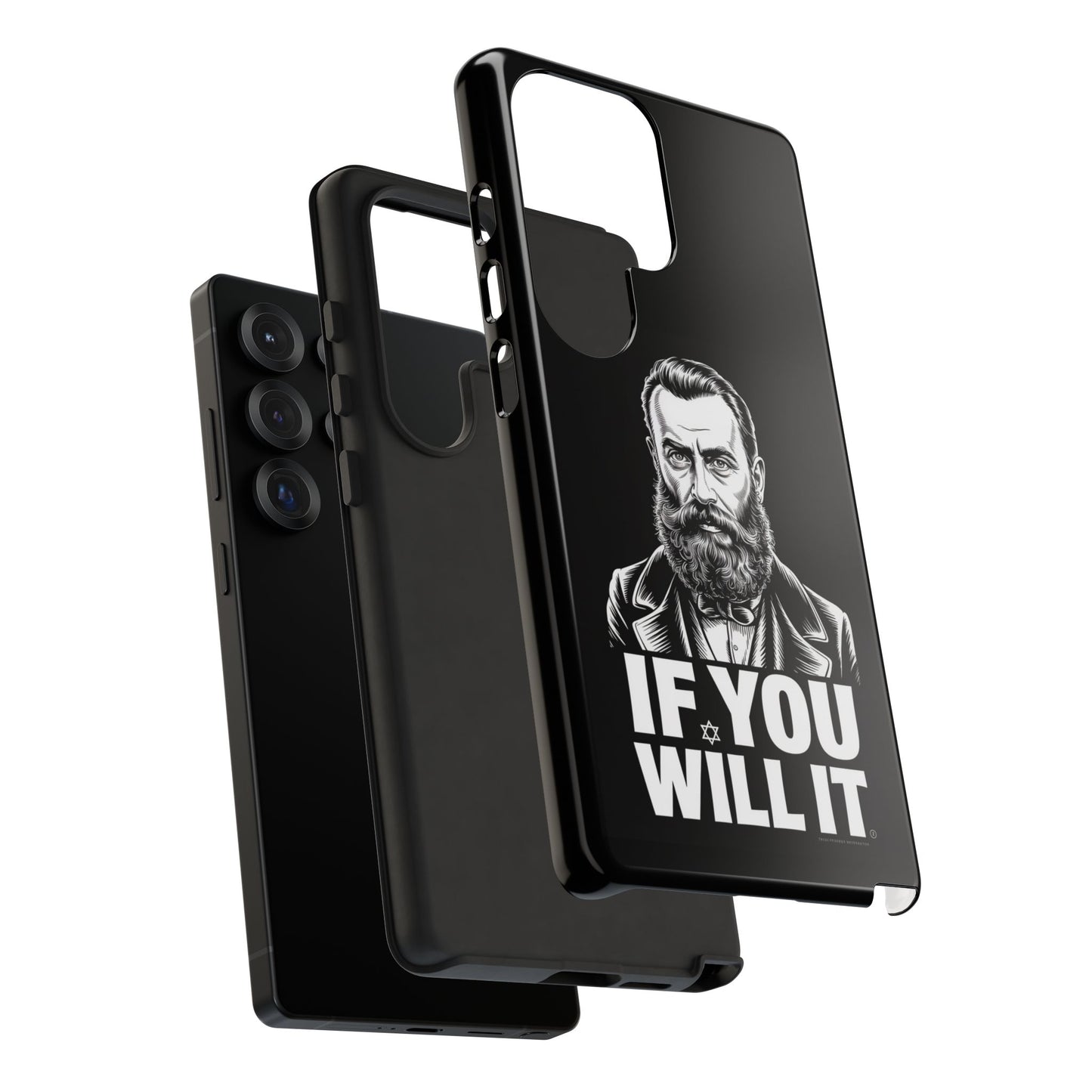 If You Will It — Herzl Portrait Phone Case