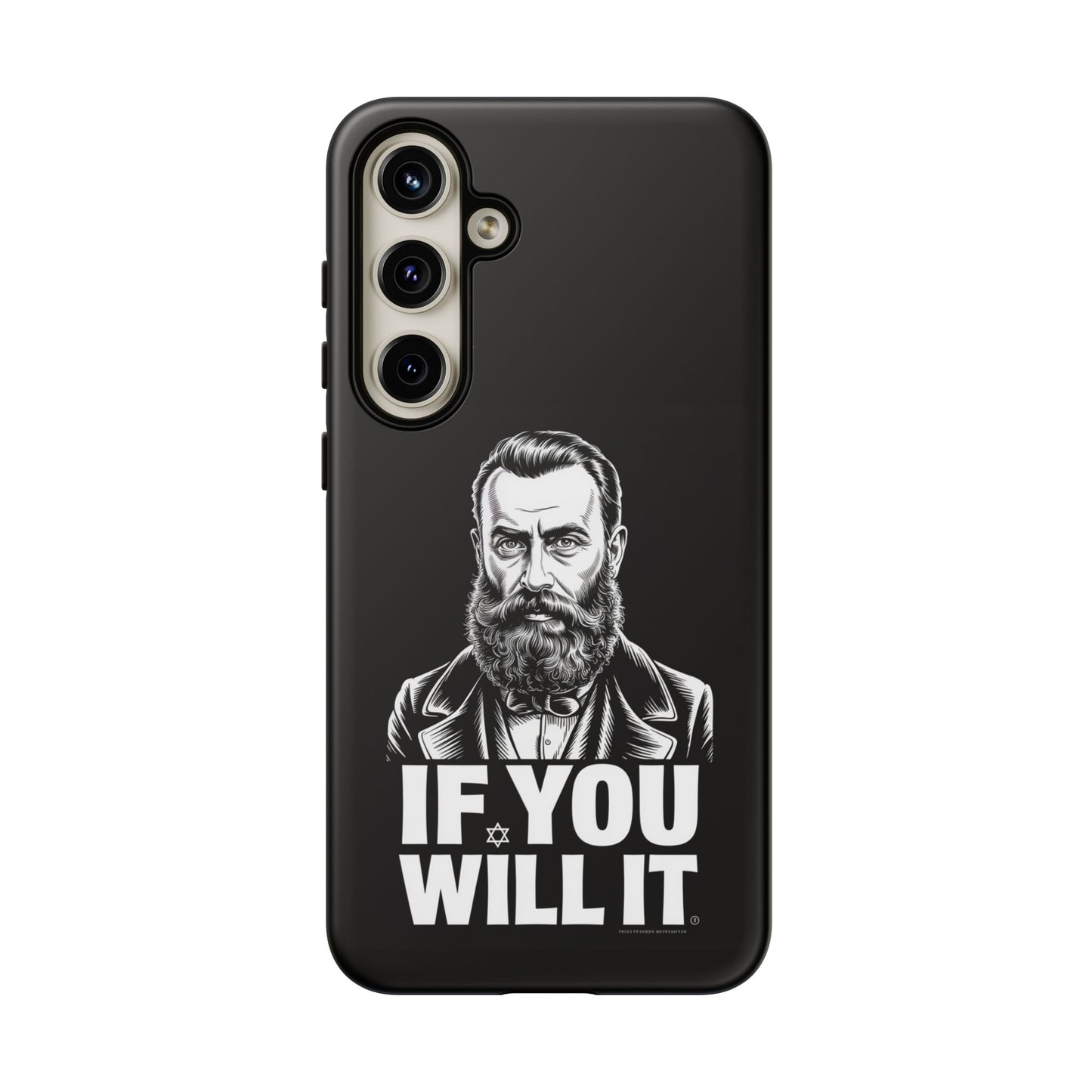 If You Will It — Herzl Portrait Phone Case