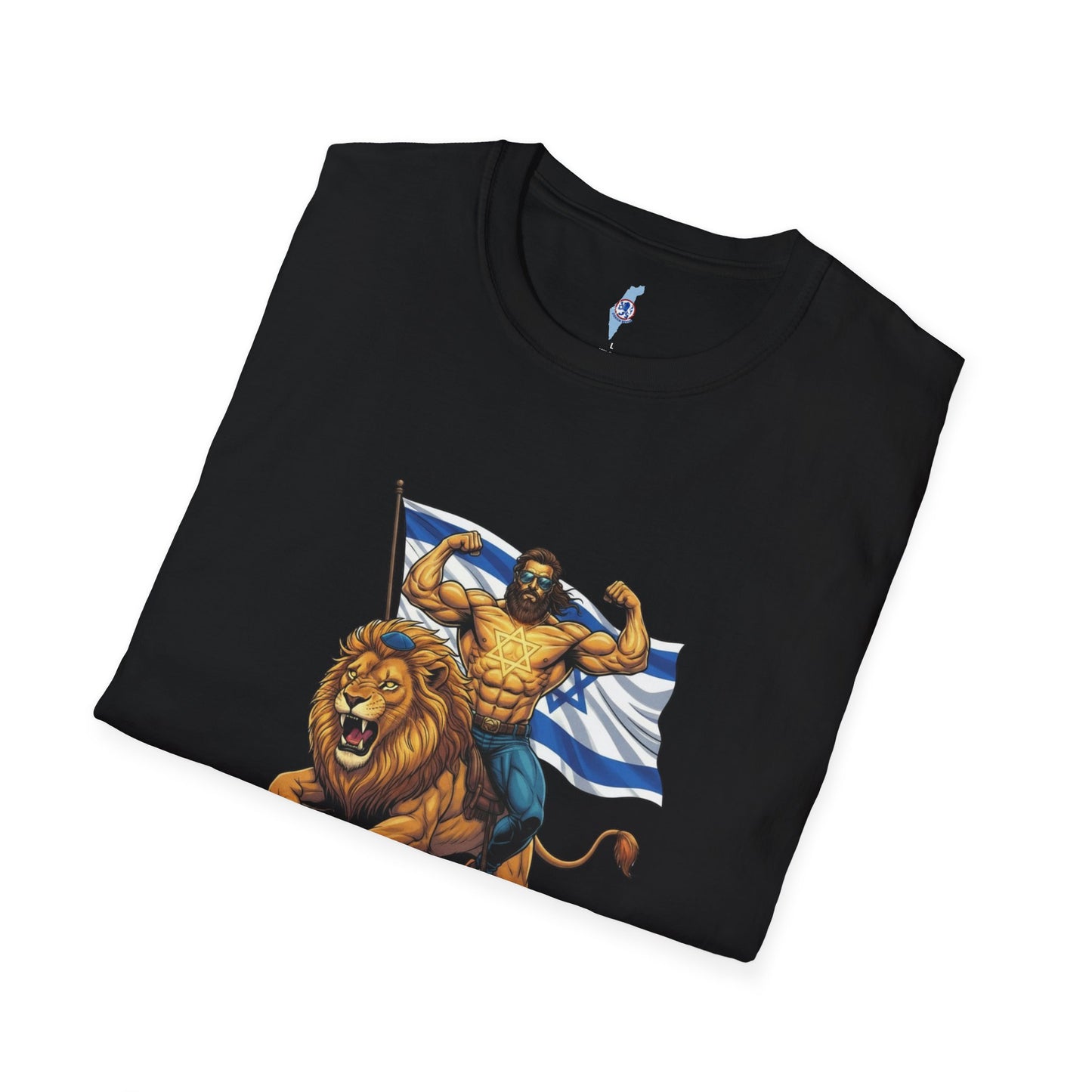 Anti-Anti Zionist T-Shirt: Lion Rider with Flag