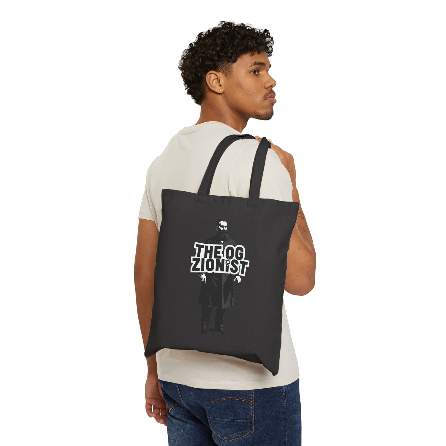 Mr. Herzl × OG Zionist — Double-Sided Canvas Tote