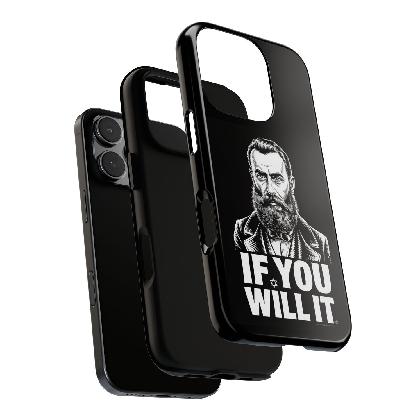 If You Will It — Herzl Portrait Phone Case