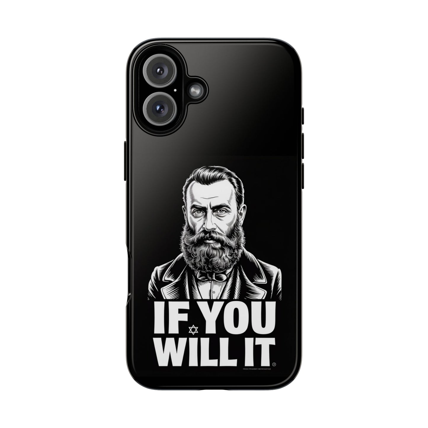 If You Will It — Herzl Portrait Phone Case