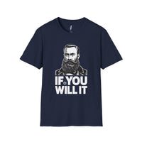 If You Will It — Herzl Quote T-Shirt view 5