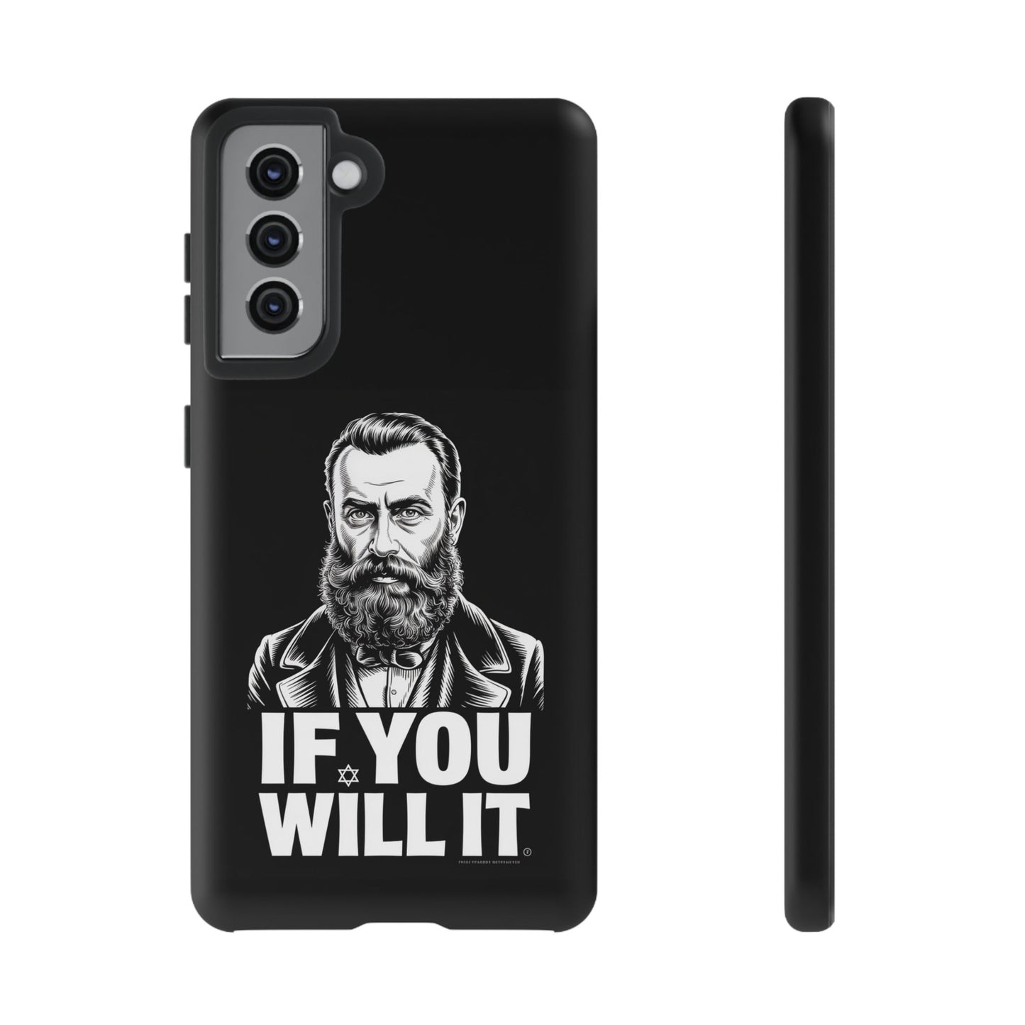 If You Will It — Herzl Portrait Phone Case