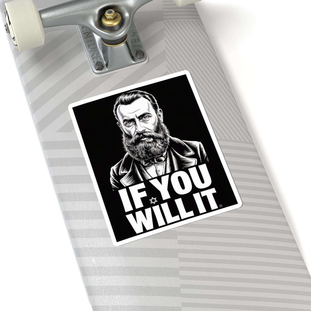 If You Will It — Herzl Quote Sticker (V1 — Original Edition)