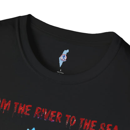 Graphic T-Shirt - "From the River to the Sea" Map Protest Tee