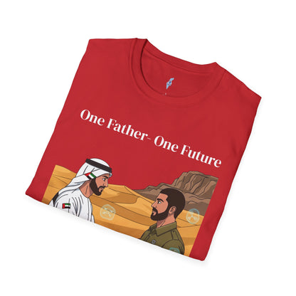 One Father One Future T-Shirt — Unity Israel UAE Peace Design
