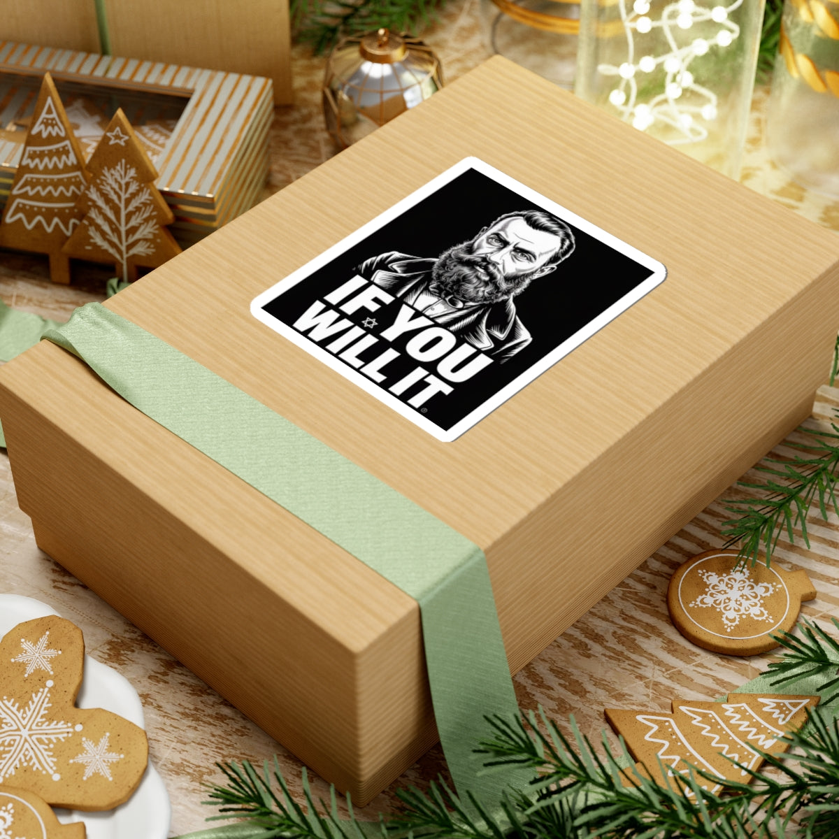 If You Will It — Herzl Quote Sticker (V1 — Original Edition)
