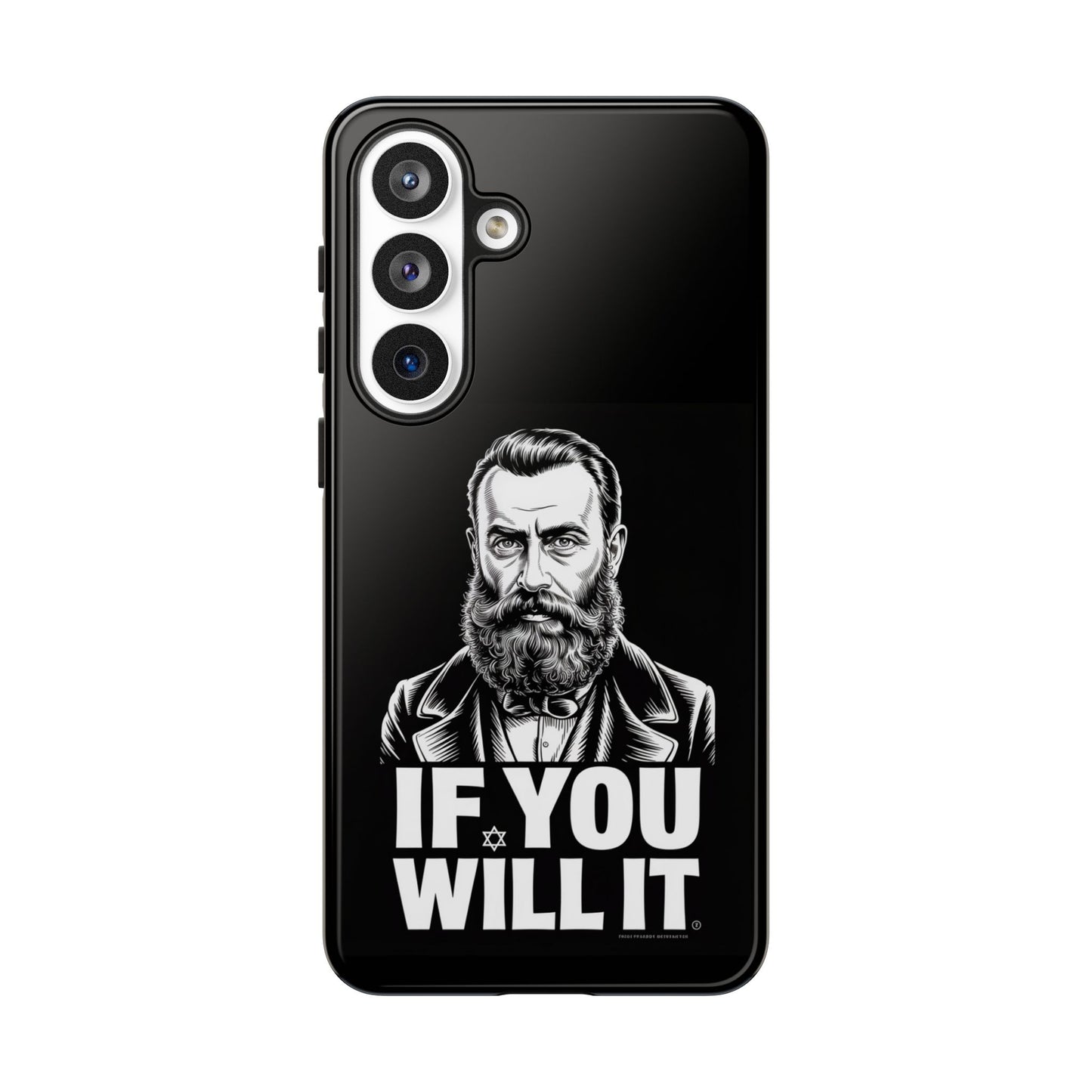 If You Will It — Herzl Portrait Phone Case