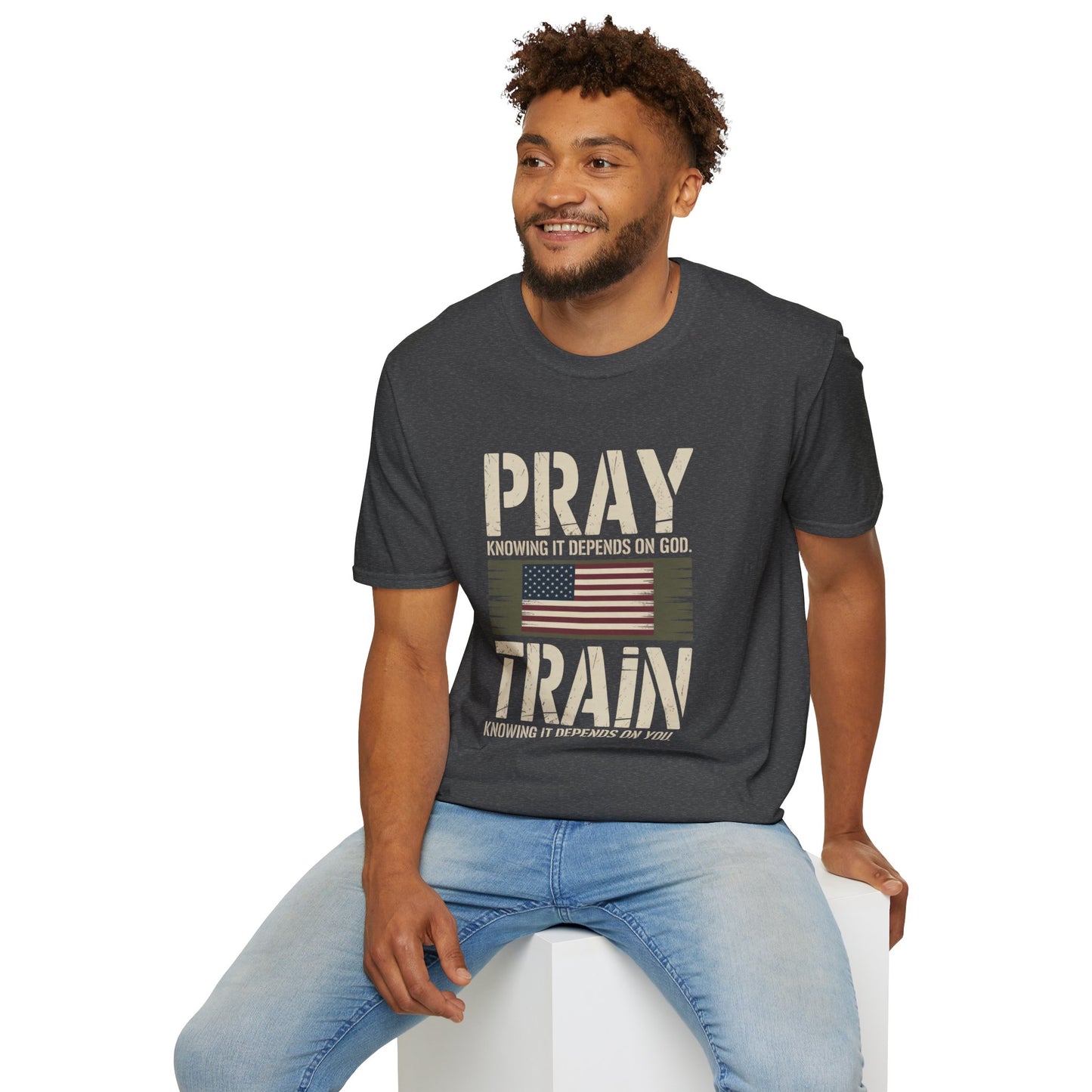 Pray & Train Tee — Faith Meets Effort
