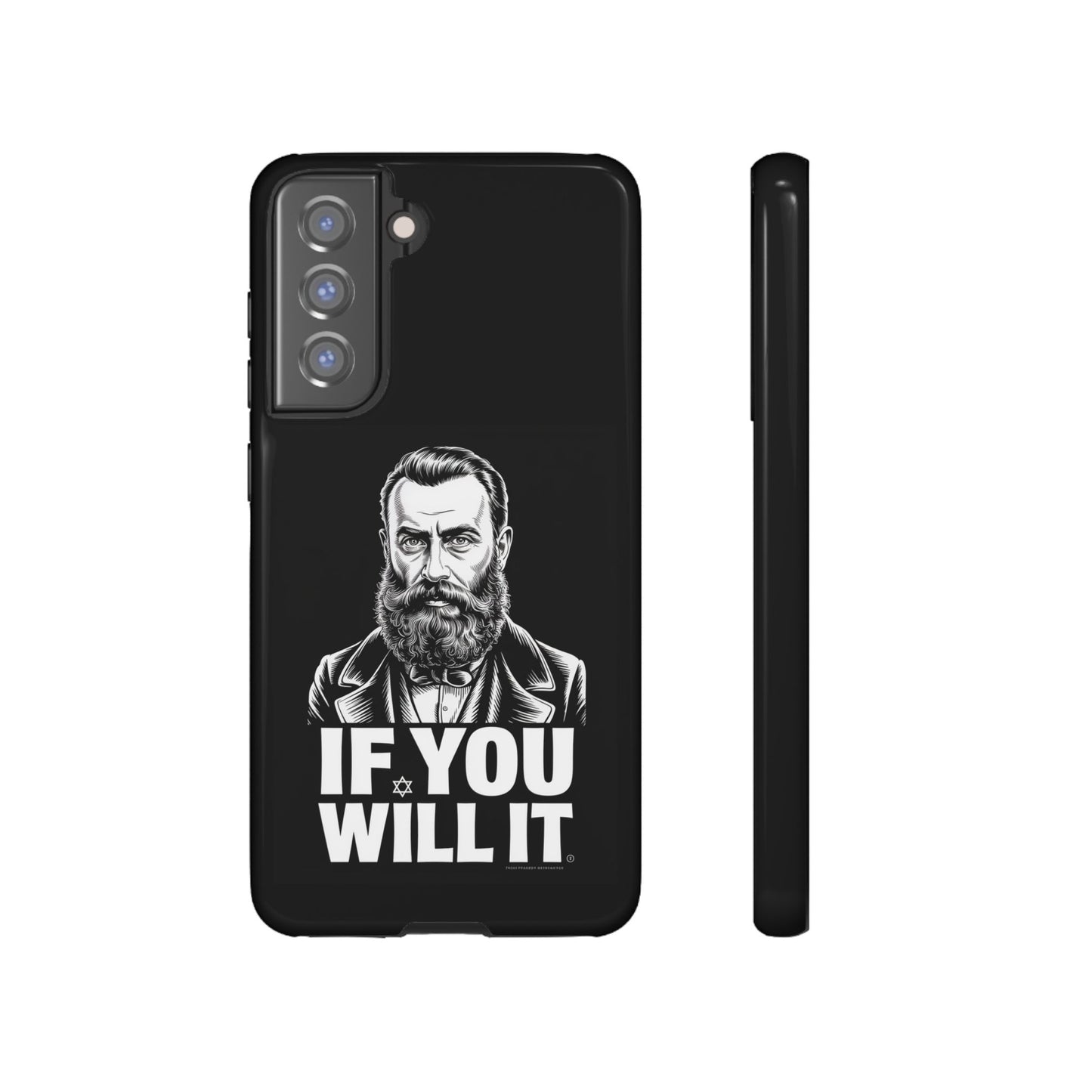 If You Will It — Herzl Portrait Phone Case