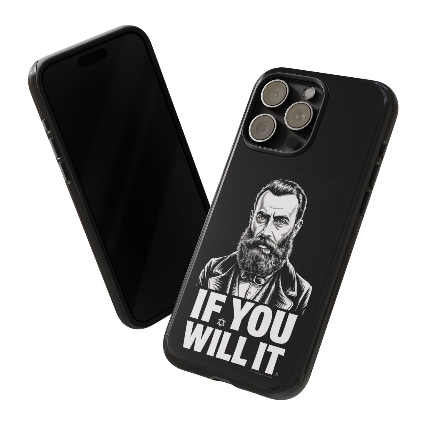 If You Will It — Herzl Portrait Phone Case