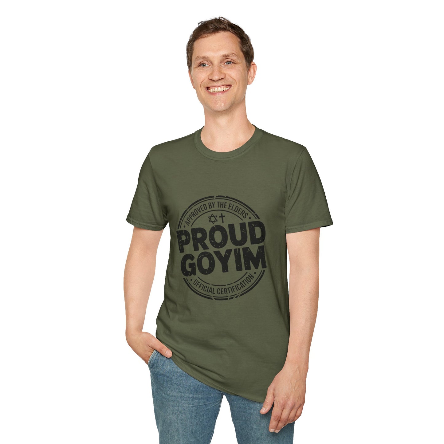 Proud Goyim - Vintage Stamp Pride Tee