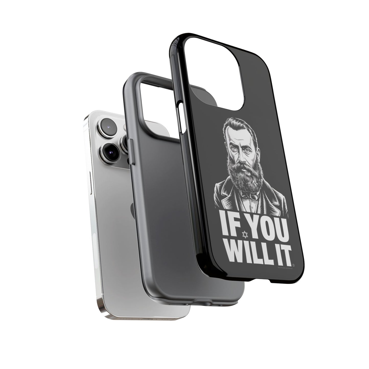 If You Will It — Herzl Portrait Phone Case