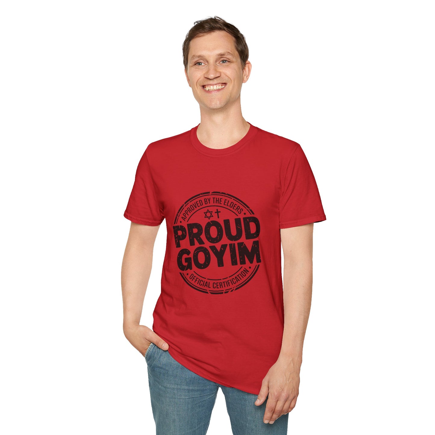 Proud Goyim - Vintage Stamp Pride Tee