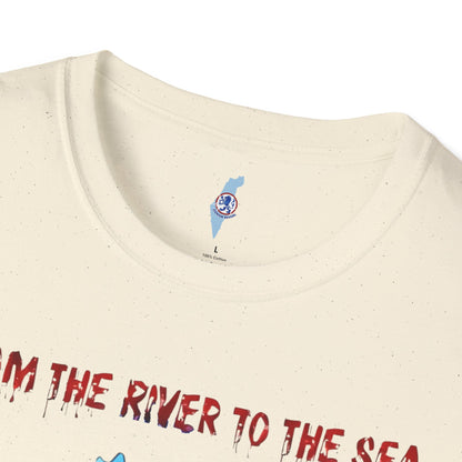 Graphic T-Shirt - "From the River to the Sea" Map Protest Tee
