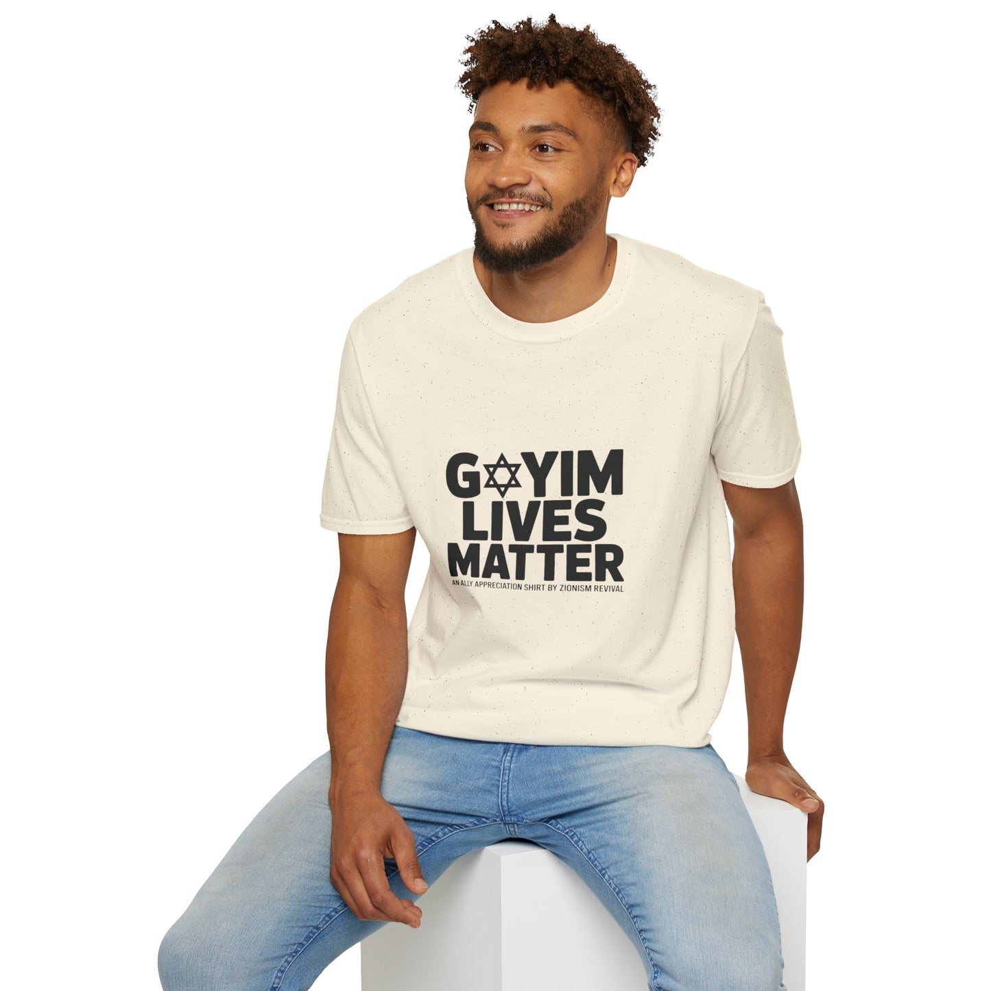 T-Shirt — "GOYIM LIVES MATTER" Statement Tee (Star of David Design)