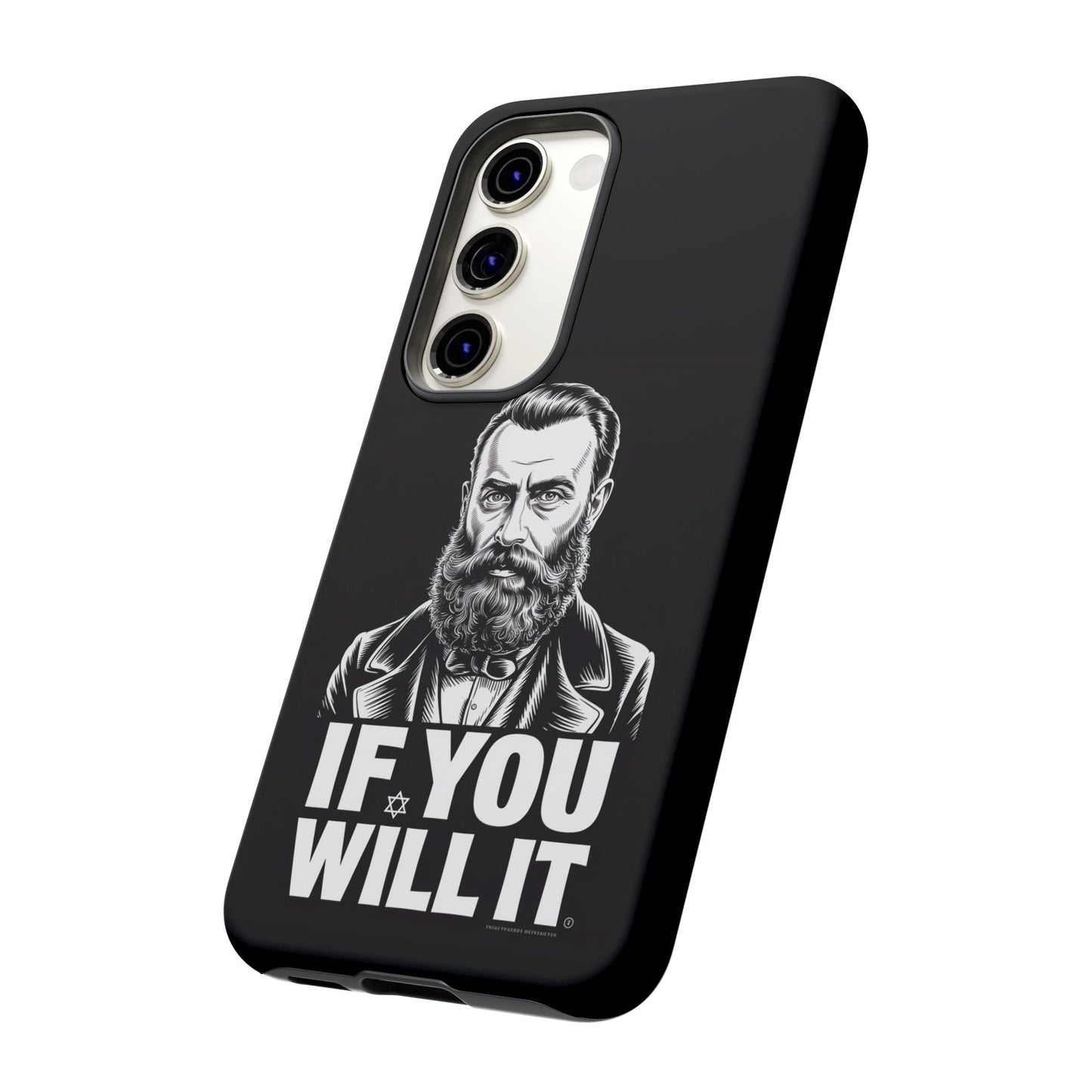 If You Will It — Herzl Portrait Phone Case