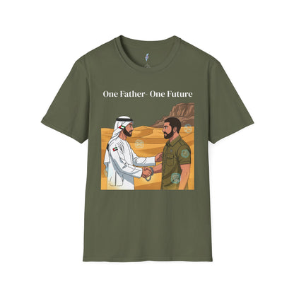 One Father One Future T-Shirt — Unity Israel UAE Peace Design
