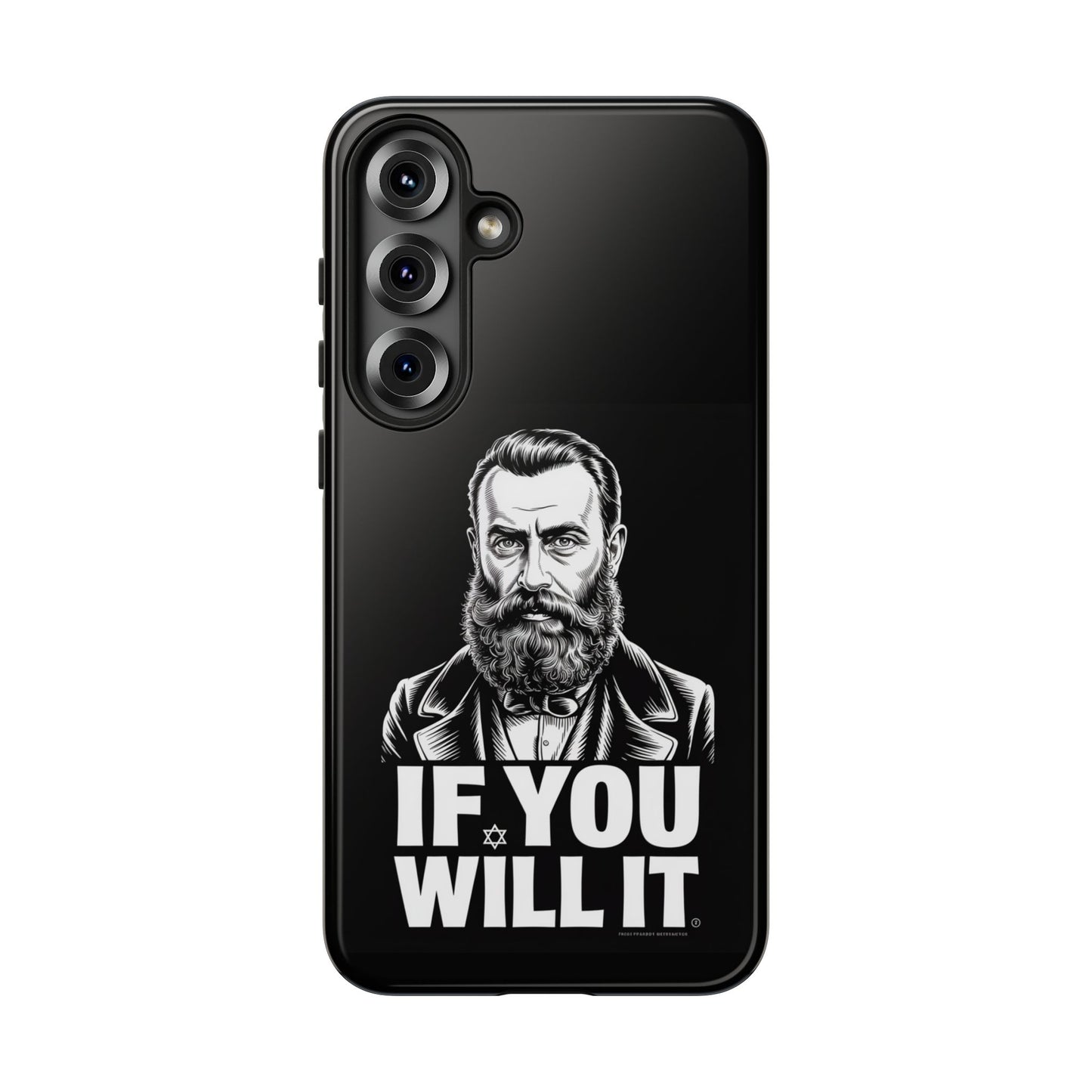 If You Will It — Herzl Portrait Phone Case