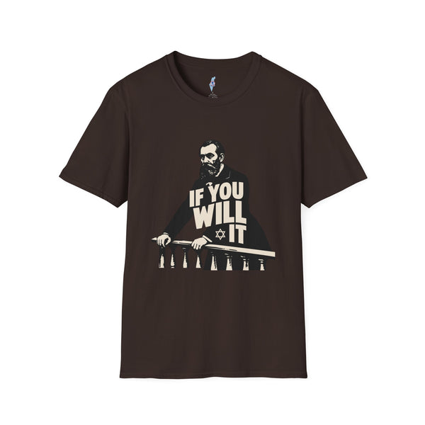 If You Will It — Herzl Quote Tee (Variant Edition)