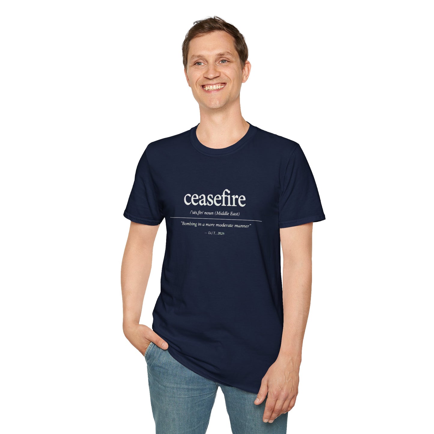 Ceasefire Definition T-Shirt — Middle East Peace Quote Tee