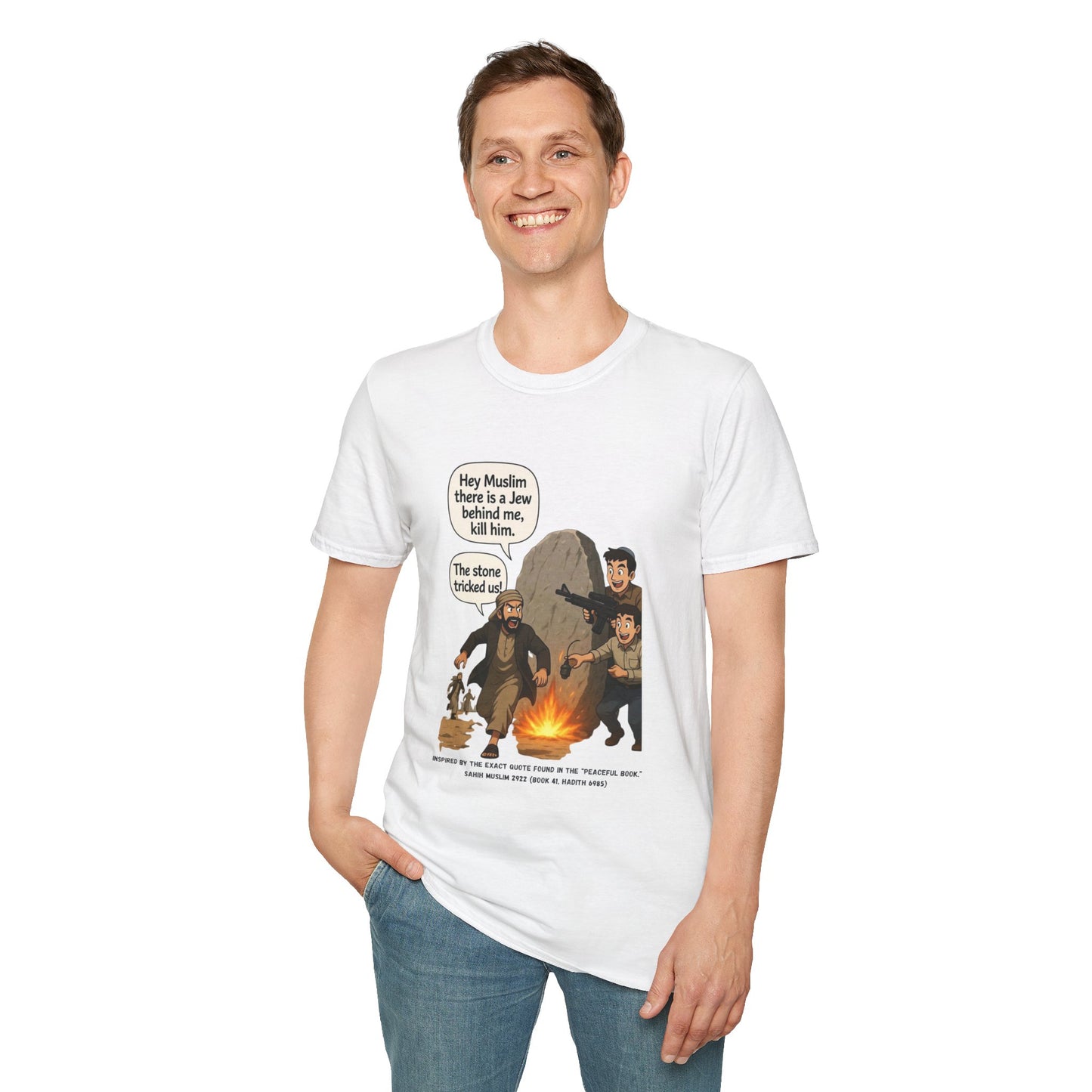 The Tricky Stone- Graphic T-Shirt — Zionism Revival Illustrated Tee