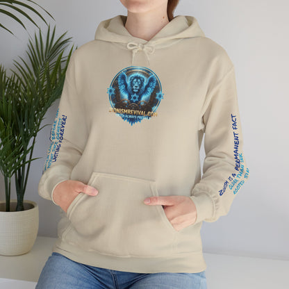 Lion of Zion Revival Hoodie — 'Revival' Lion Emblem White Pullover