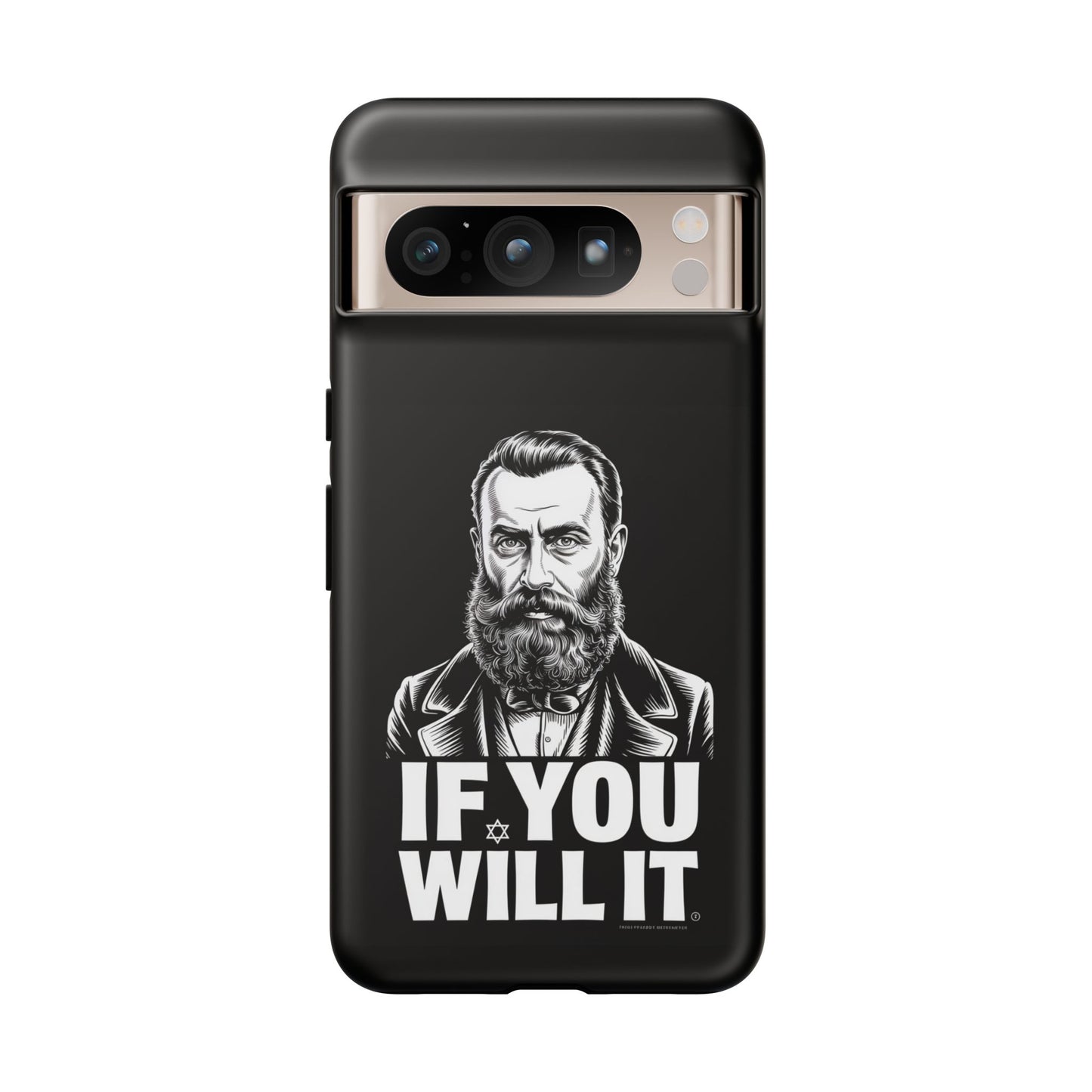 If You Will It — Herzl Portrait Phone Case