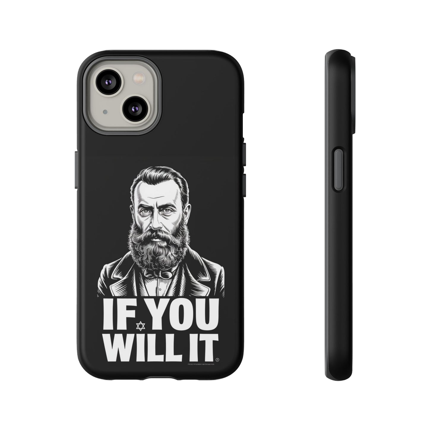 If You Will It — Herzl Portrait Phone Case