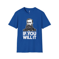 If You Will It — Herzl Quote T-Shirt view 4