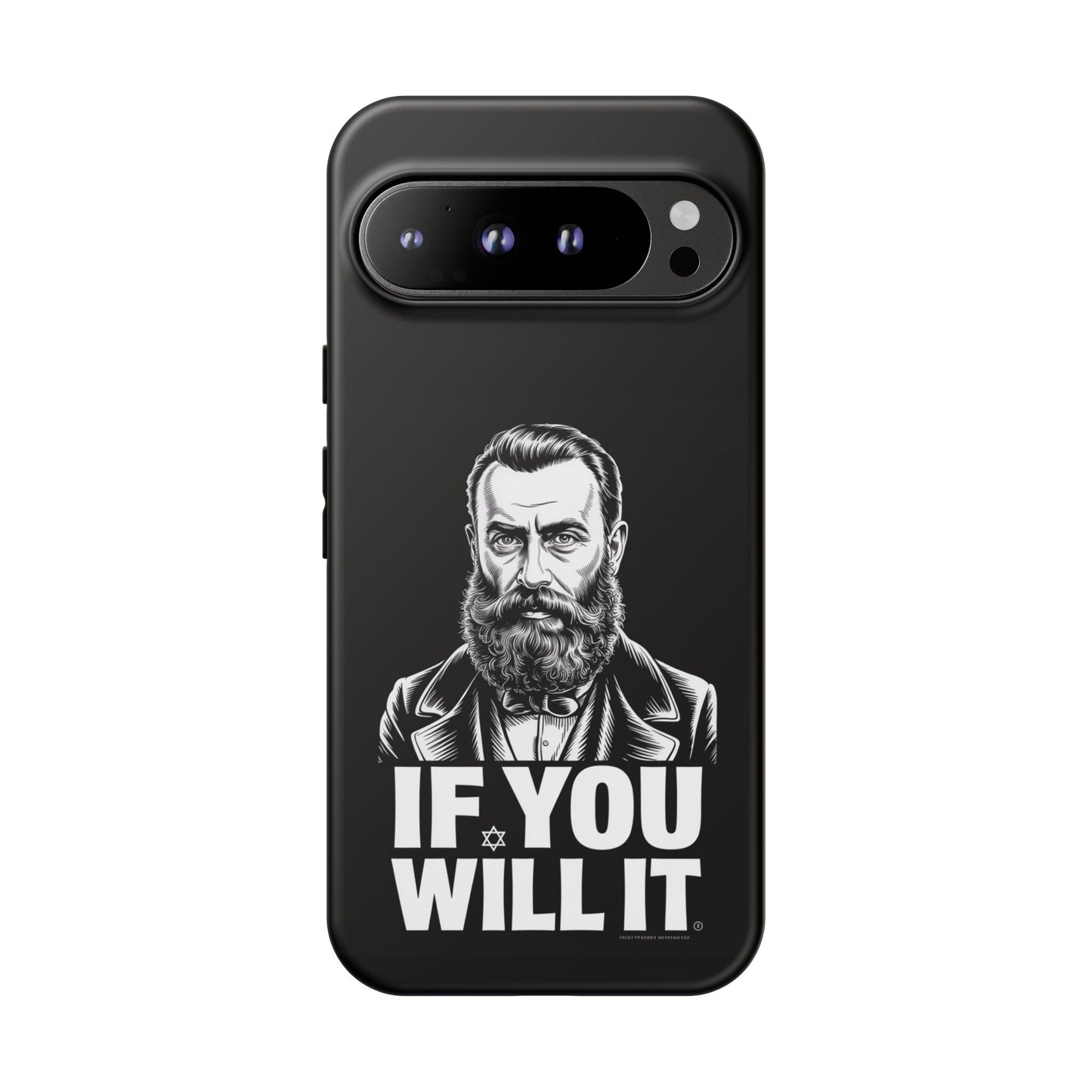If You Will It — Herzl Portrait Phone Case