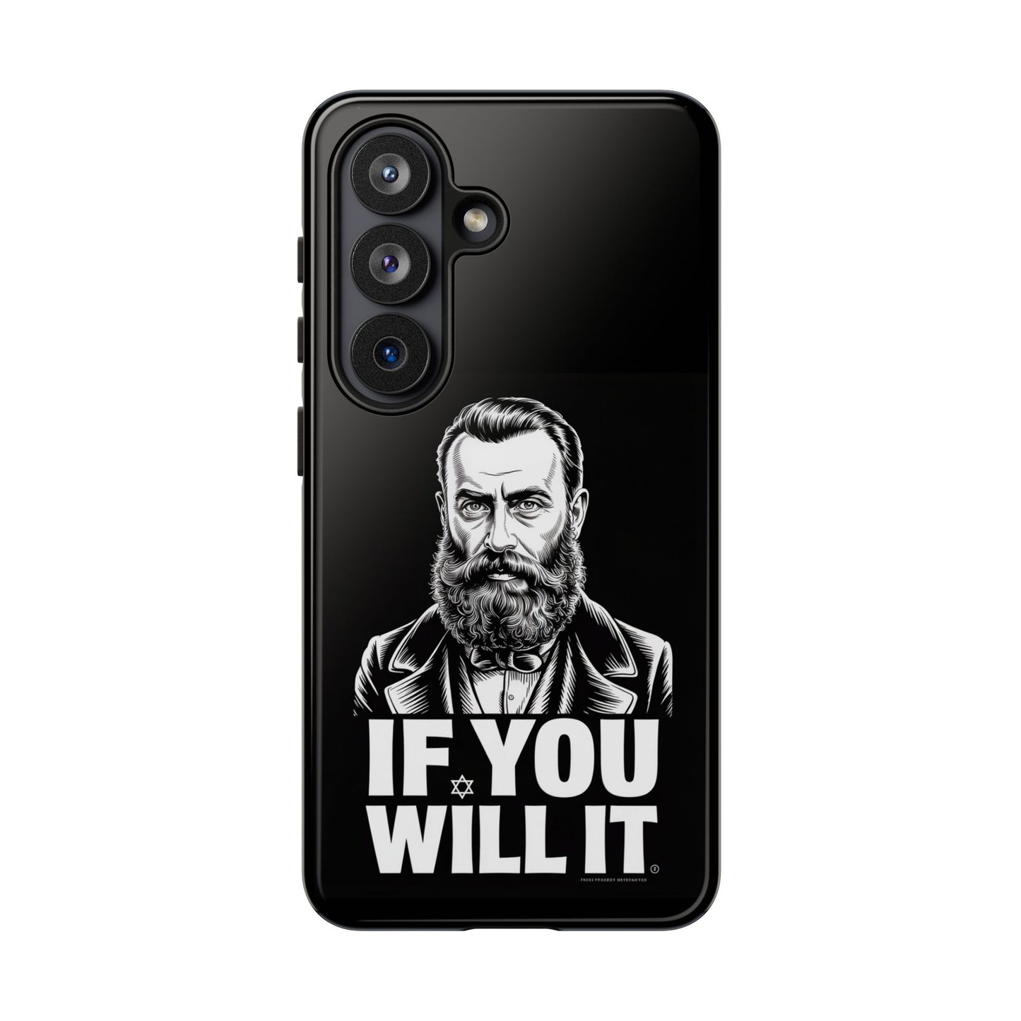 If You Will It — Herzl Portrait Phone Case