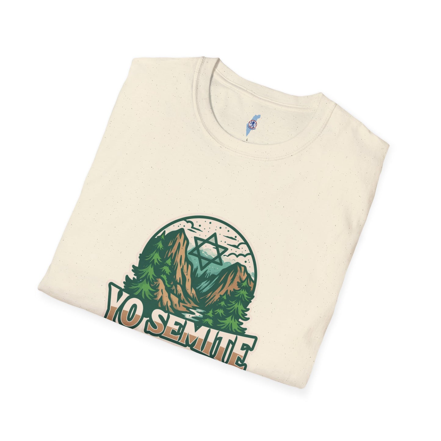 Yosemite Vintage Nature T-Shirt — Scenic Mountain & Forest Graphic ("YO SEMITE" Est. 5784)